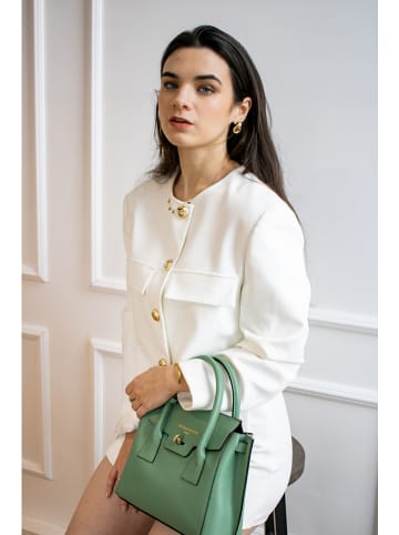 Victor & Hugo Paris Leder-Henkeltasche "Jeny" in Grün - (B)25 x (H)19 x (T)7 cm