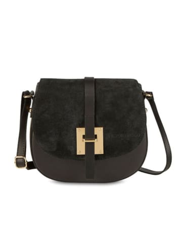 Victor & Hugo Paris Leder-Umhängetasche in Schwarz - (B)22 x (H)18 x (T)6 cm
