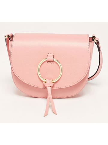Victor & Hugo Paris Leder-Umhängetasche "Christian" in Pink - (B)26 x (H)19 x (T)9 cm