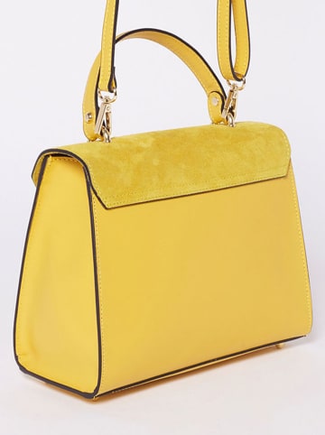 Victor & Hugo Paris Leren handtas "Shak" geel - (B)23,5 x (H)20 x (D)10 cm