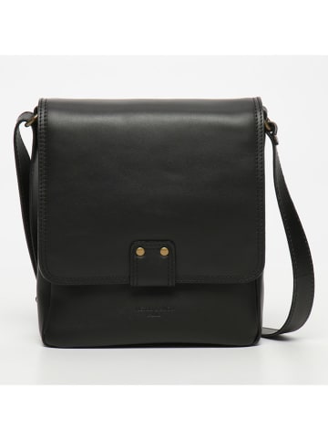 Victor & Hugo Paris Leder-Umhängetasche ''Andrea'' in Schwarz - (B)26 x (H)22,5 x (T)6 cm