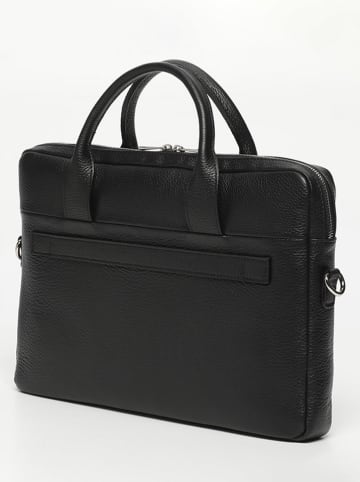 Victor & Hugo Paris Leren aktetas "Alberto" zwart - (B)40 x (H)30 x (D)7 cm