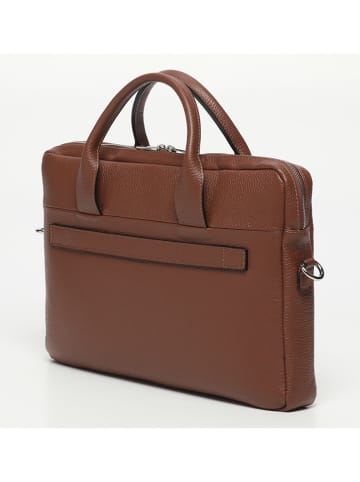 Victor & Hugo Paris Leren aktetas "Alberto" bruin  - (B)40 x (H)30 x (D)7 cm