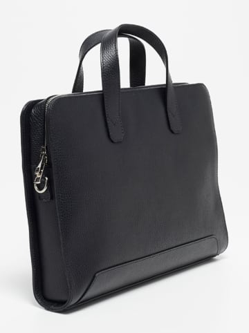 Victor & Hugo Paris Leren businesstas "Lupo" zwart - (B)38 x (H)28 x (D)4 cm