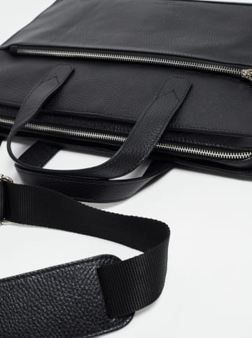 Victor & Hugo Paris Leren businesstas "Lupo" zwart - (B)38 x (H)28 x (D)4 cm