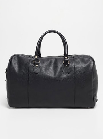 Victor & Hugo Paris Leder-Weekender "Claude" in Schwarz - (B)49 x (H)30 x (T)20 cm