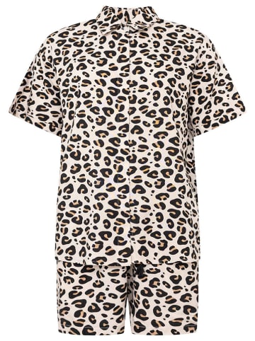 Zwillingsherz 2-delige outfit "Leo Love" crème/zwart