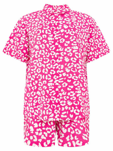 Zwillingsherz 2-delige outfit "Flower Power" roze/wit