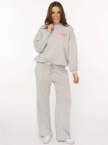 Zwillingsherz Sweatshirt "Feel Good Club" grijs