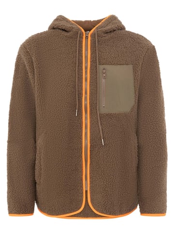 Zwillingsherz Fleecejacke "Classic" in Hellbraun