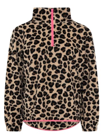 Zwillingsherz Fleecepullover "Leo Classic" in Beige