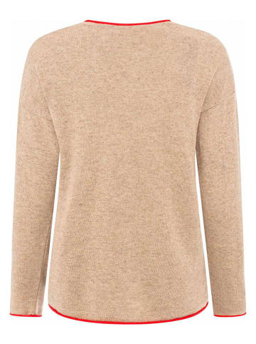 Zwillingsherz Pullover "Doppelherz" in Beige