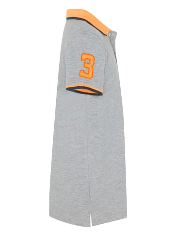 Polo Sylt Poloshirt in Grau/ Orange