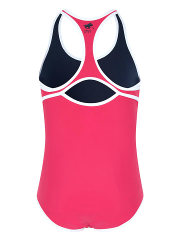 Polo Sylt Badeanzug in Pink/ Weiß/ Dunkelblau
