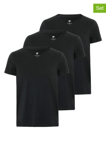 Polo Sylt 3er-Set: Shirts in Schwarz