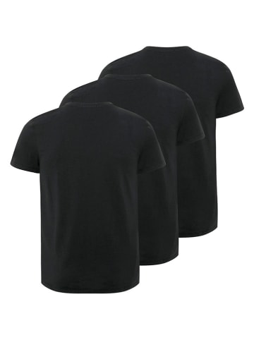 Polo Sylt 3er-Set: Shirts in Schwarz