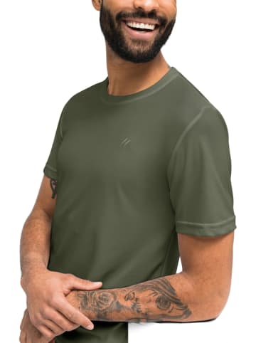 Maier Sports Koszulka funkcyjna "Walter" w kolorze khaki