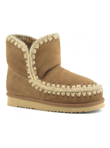 Mou Leren winterboots lichtbruin