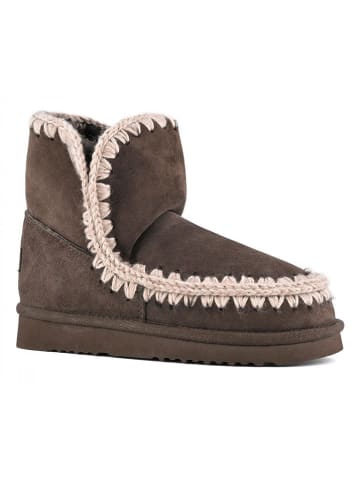 Mou Leder-Winterboots in Braun