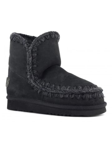 Mou Leder-Winterboots in Schwarz