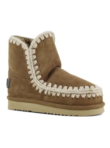 Mou Leder-Winterboots in Hellbraun