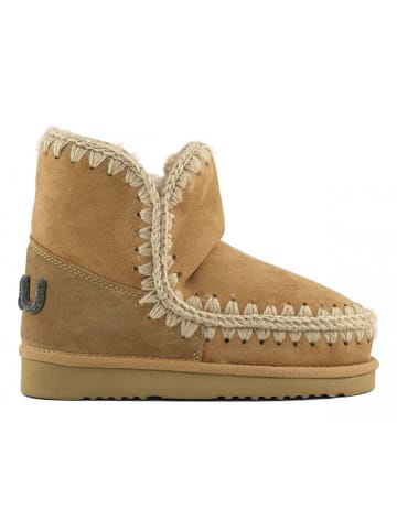 Mou Leder-Winterboots in Beige
