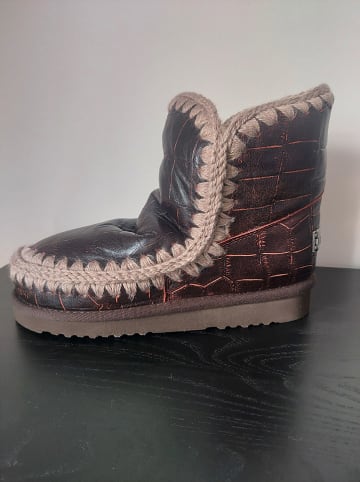 Mou Leder-Winterboots in Braun