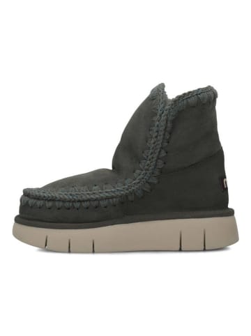 Mou Leren winterboots in kaki