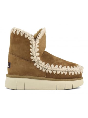 Mou Leren winterboots lichtbruin