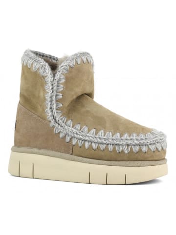 Mou Leren winterboots beige