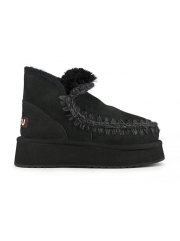 Mou Leder-Winterboots in Schwarz