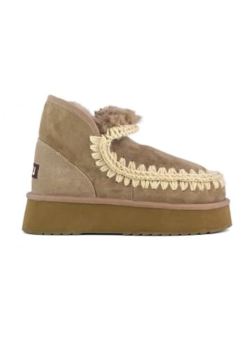 Mou Leder-Winterboots in Grau