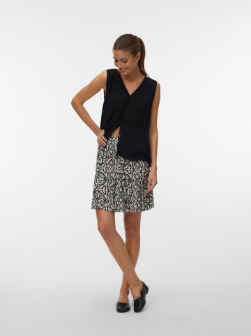 Vero Moda Spódnica w kolorze beżowo-czarnym