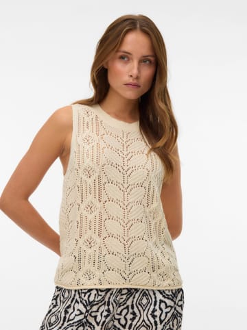 Vero Moda Bezrękawnik w kolorze beżowym