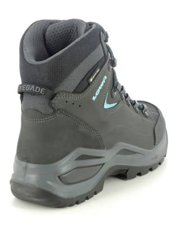 LOWA Leder-Wanderschuhe "Renegade EV" in Grau/ Türkis
