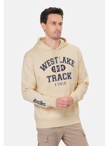 KEY LARGO Hoodie "West lake" in Beige