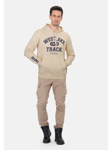 KEY LARGO Hoodie "West lake" in Beige