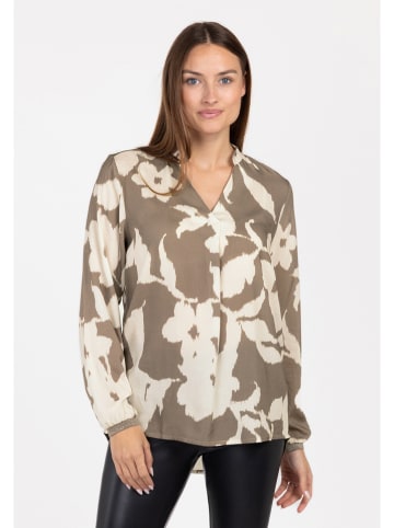 KEY LARGO Bluse "Lorelei" in Weiß/ Khaki