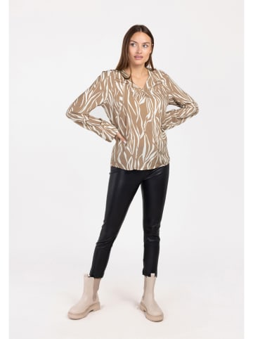 KEY LARGO Bluse "Tamara" in Beige/ Weiß