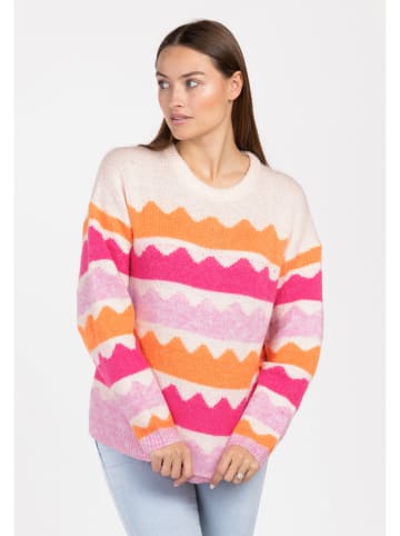 KEY LARGO Pullover "Waves" in Pink/ Orange