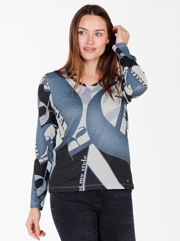 KEY LARGO Longsleeve "Elegance" in Blau/ Schwarz