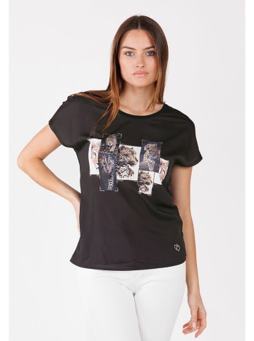 KEY LARGO Shirt "Wildlife" in Schwarz