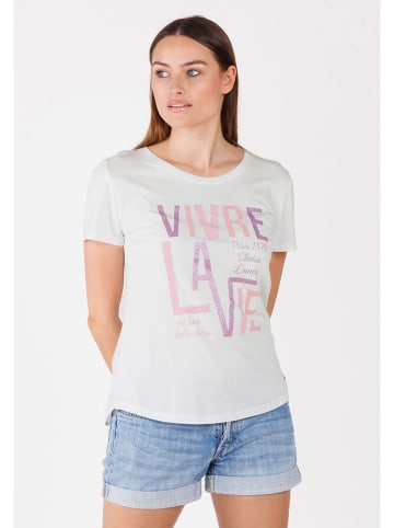 KEY LARGO Shirt "La Vie" in Weiß