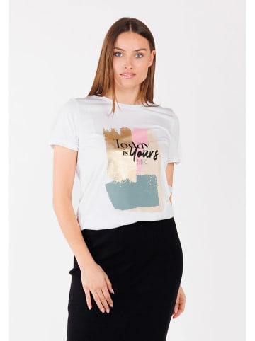 KEY LARGO Shirt "Today" in Weiß