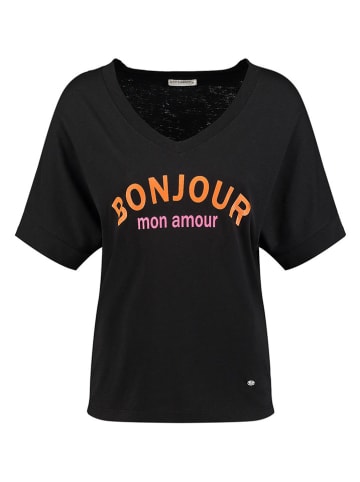 KEY LARGO Shirt "Au Revoir" in Schwarz