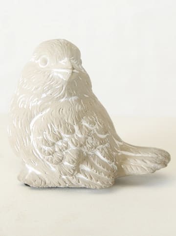 Boltze 2er-Set: Dekoobjekte "Alaine" in Hellgrau/ Weiß - (H)8 cm