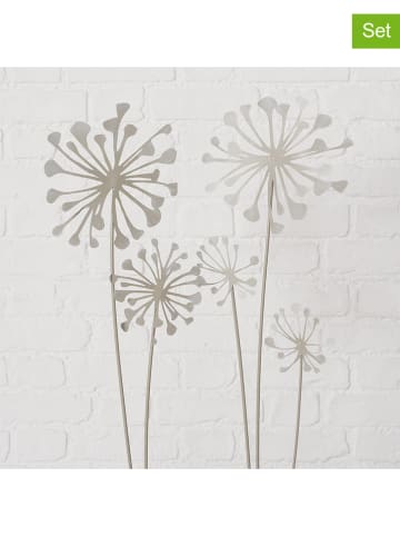 Boltze 2er-Set: Gartenstab "Yves" in Beige - (H)90 cm