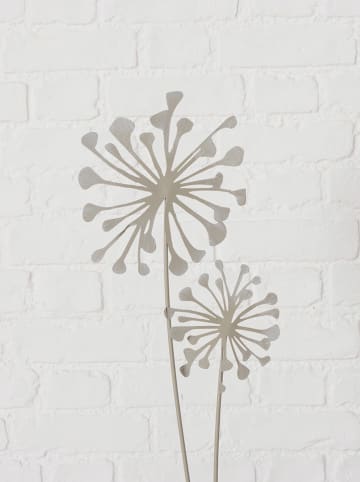 Boltze 2er-Set: Gartenstab "Yves" in Beige - (H)90 cm