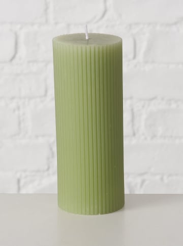 Boltze Świeca "Classic" w kolorze zielonym - wys. 15 x Ø 6 cm