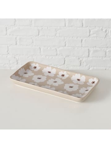 Boltze 2er-Set: Servierplatten "Canea" in Beige/ Weiß